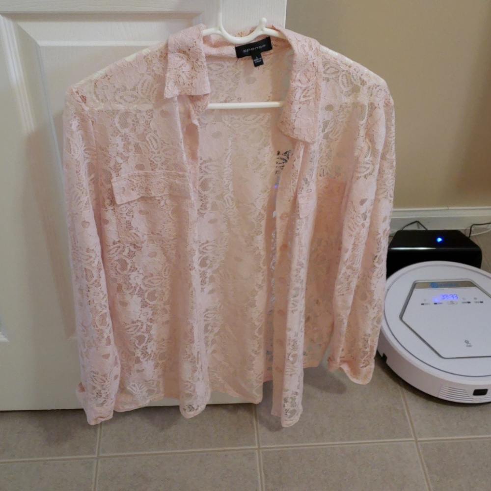 Spense Pink Laced Top